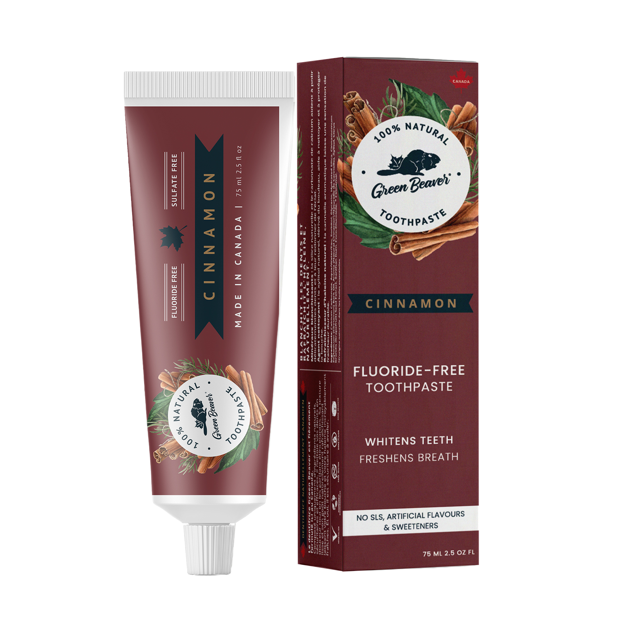 Fluoride-Free Toothpaste - Cinnamon – Green Beaver