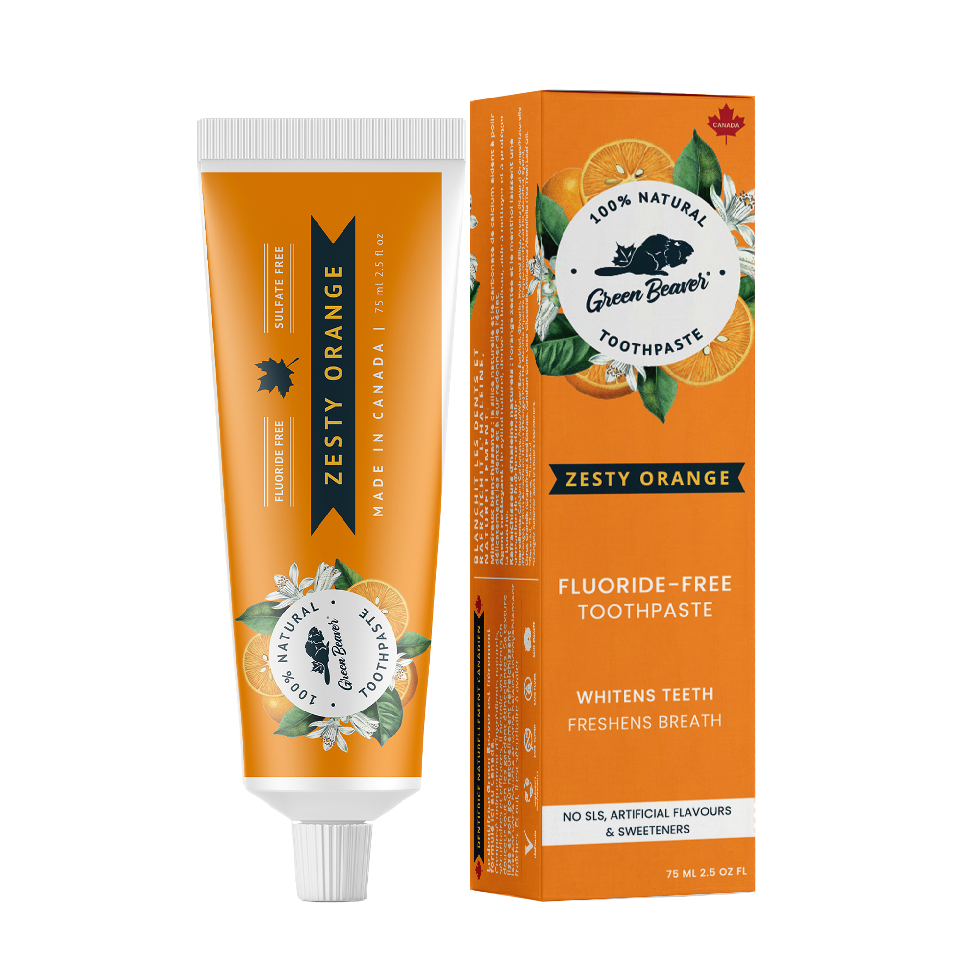 Fluoride Free Flavored Toothpaste - Orange – Green Beaver