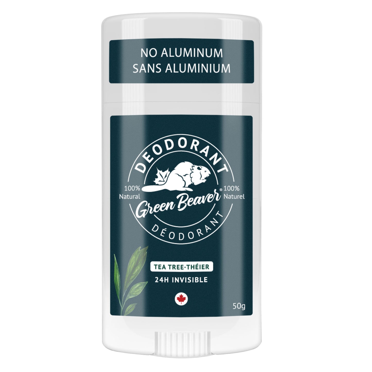 Green Beaver natural deodorant Tea Tree front view