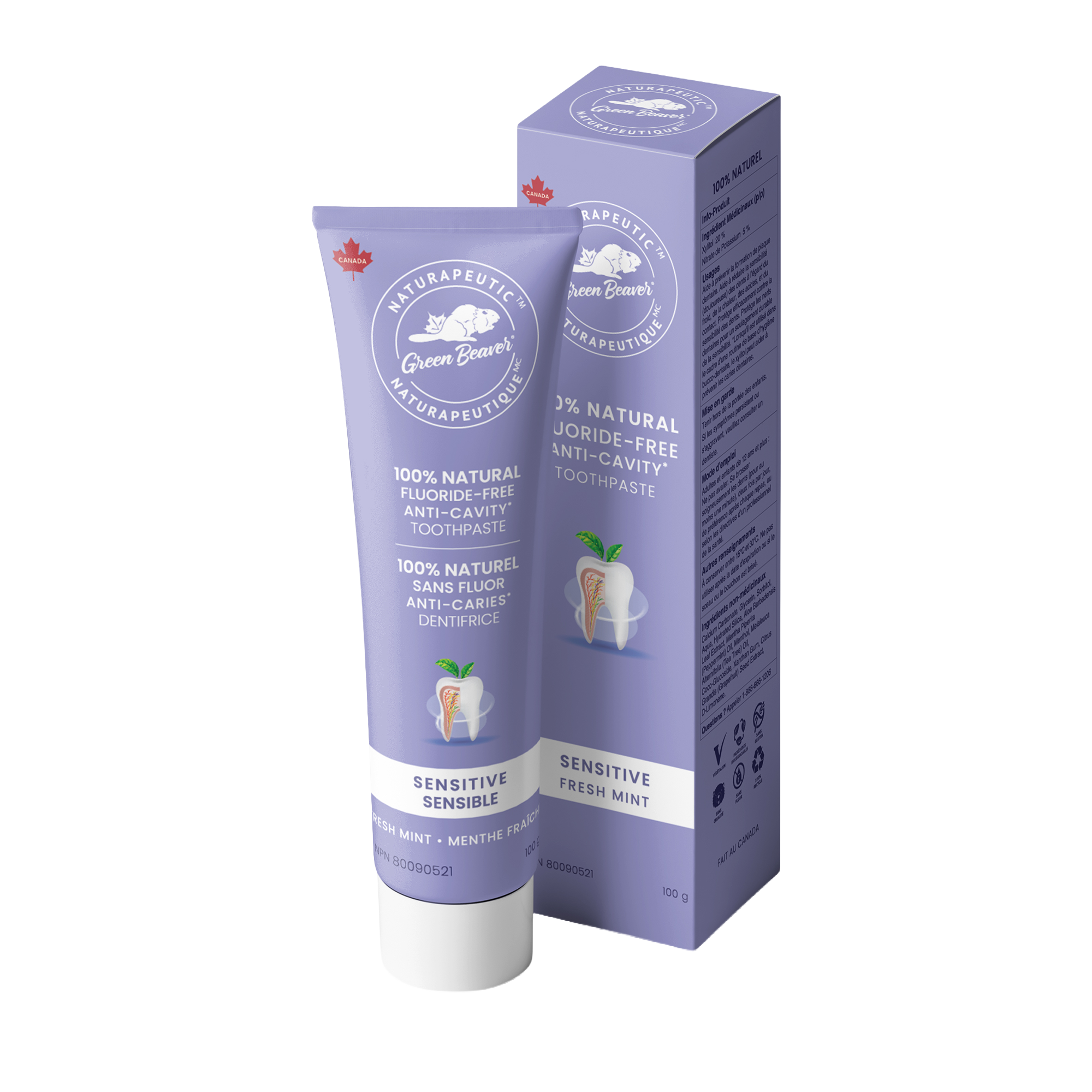 Sensitive Naturapeutic Toothpaste - Fresh Mint – Green Beaver