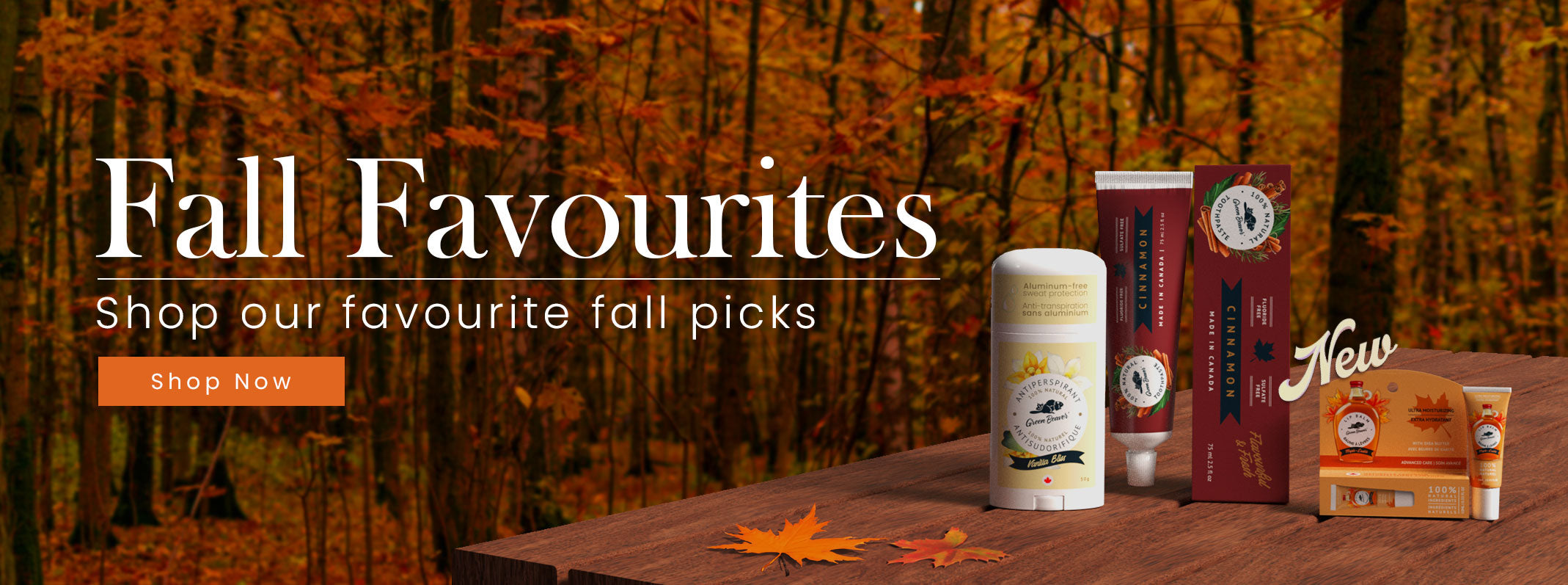 Fall favourites collection with Green Beaver products