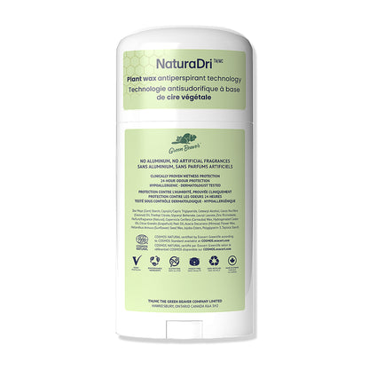 Green Beaver aluminum-free antiperspirant deodorant Sunny Citrus scent back label