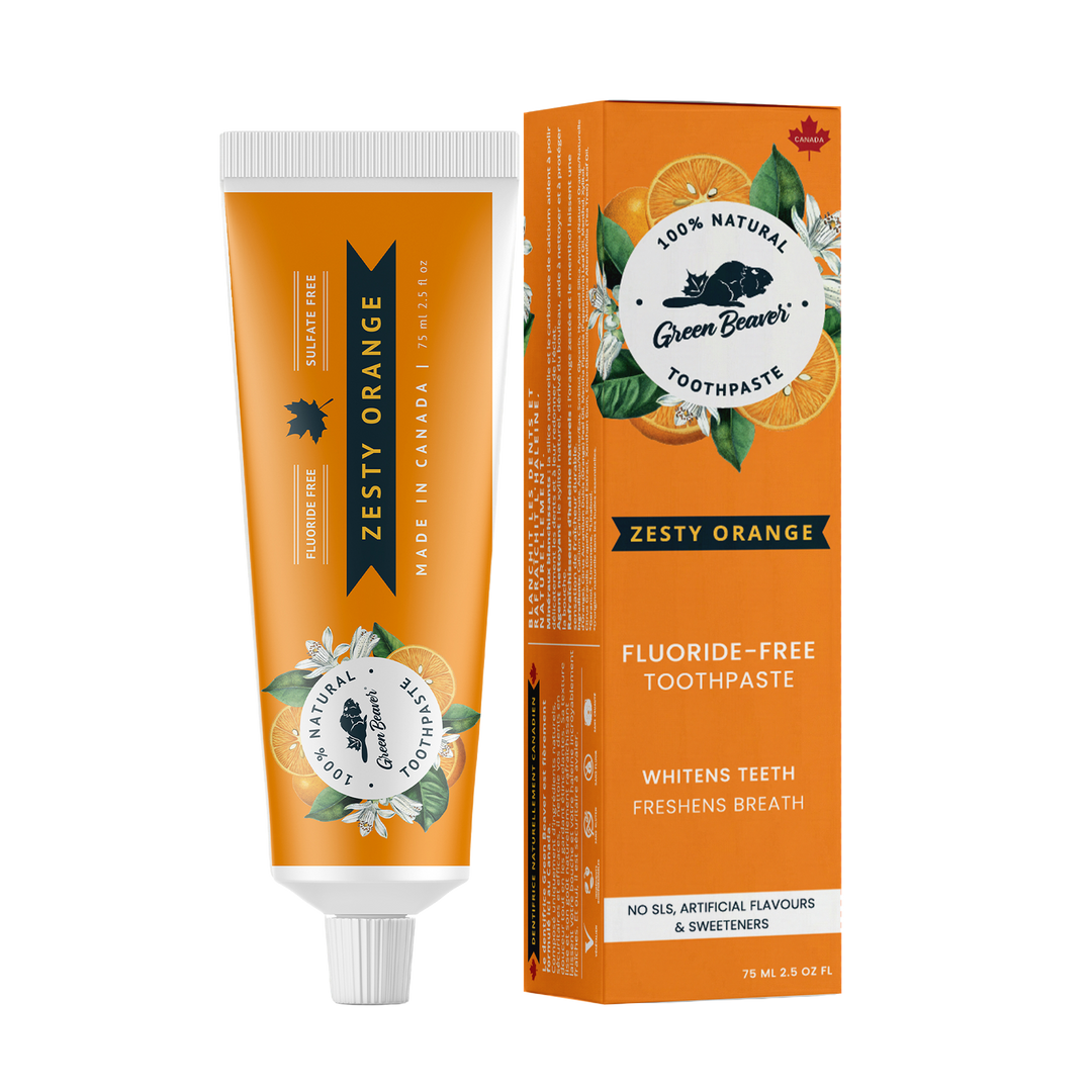 レア　イギリスアンティーク　tooth past Fluoride Free Flavored Toothpaste - Orange – Green Beaver