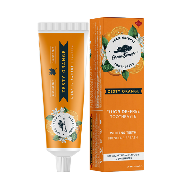 レア　スクエア　tooth paste ジャー Fluoride Free Flavored Toothpaste - Orange – Green Beaver