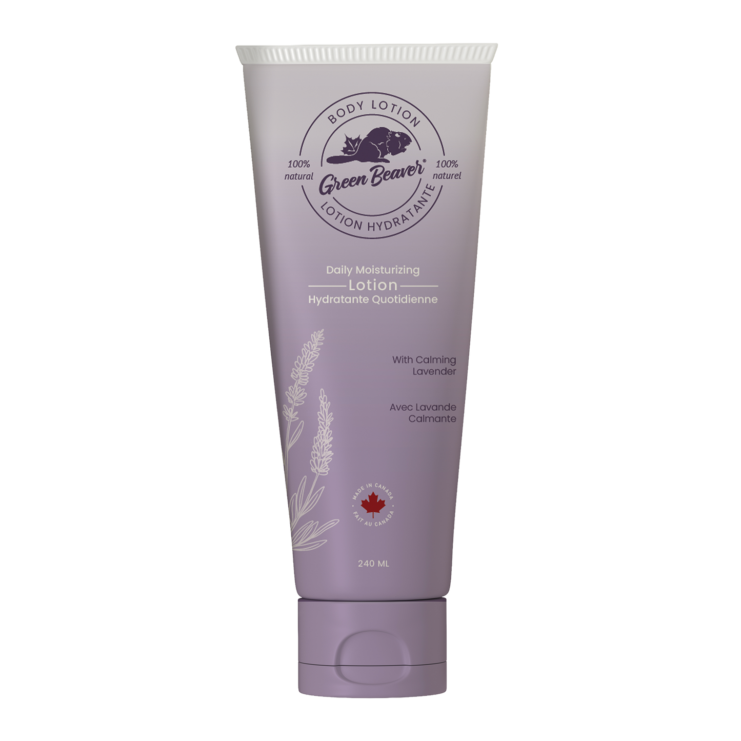Green Beaver lavender body lotion bottle