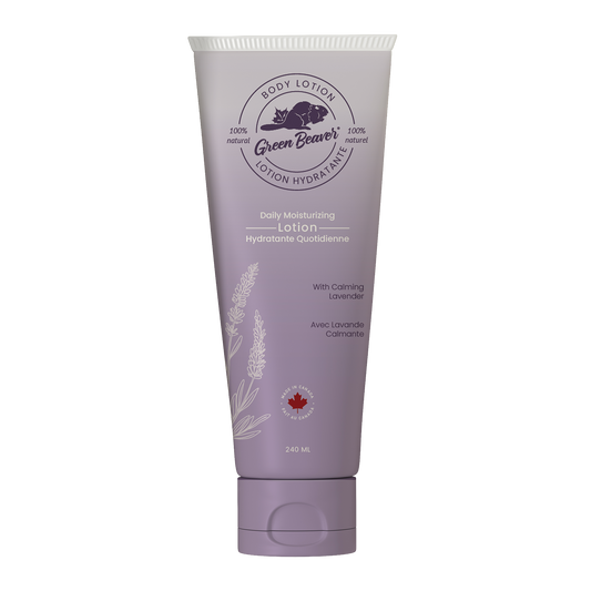 Green Beaver lavender body lotion bottle