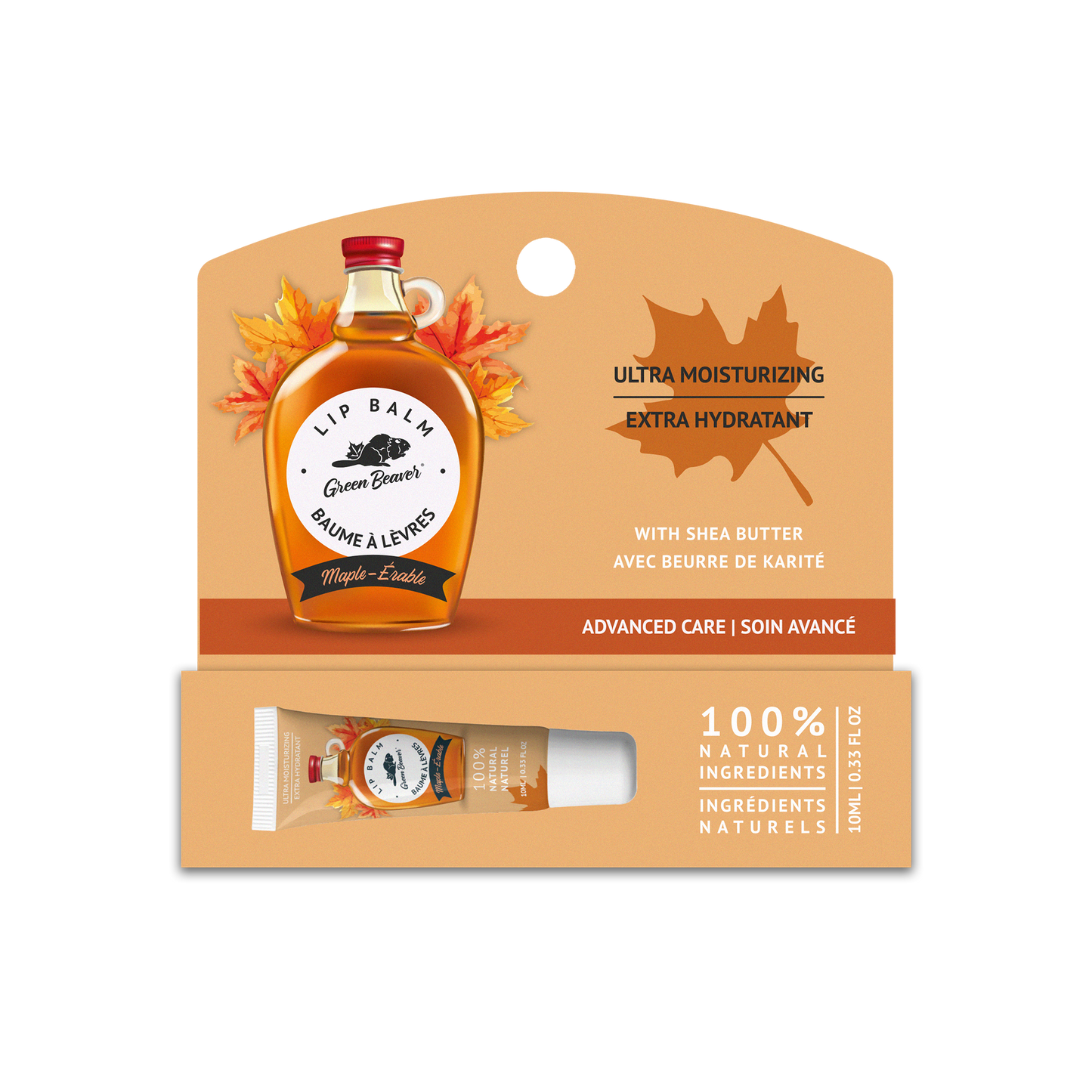 Green Beaver caramel lip balm box