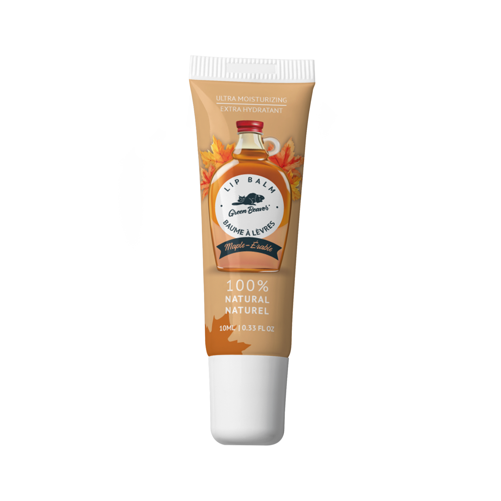 Green Beaver maple lip balm tube