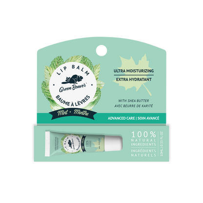 Green Beaver mint lip balm box