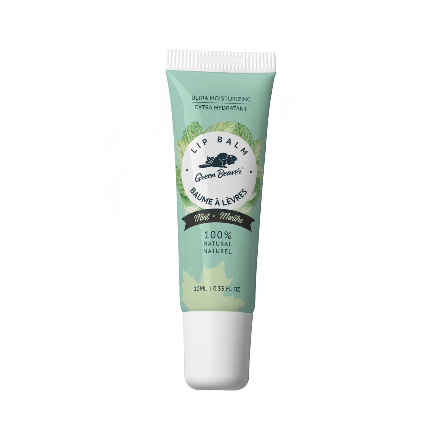 Green Beaver mint lip balm tube