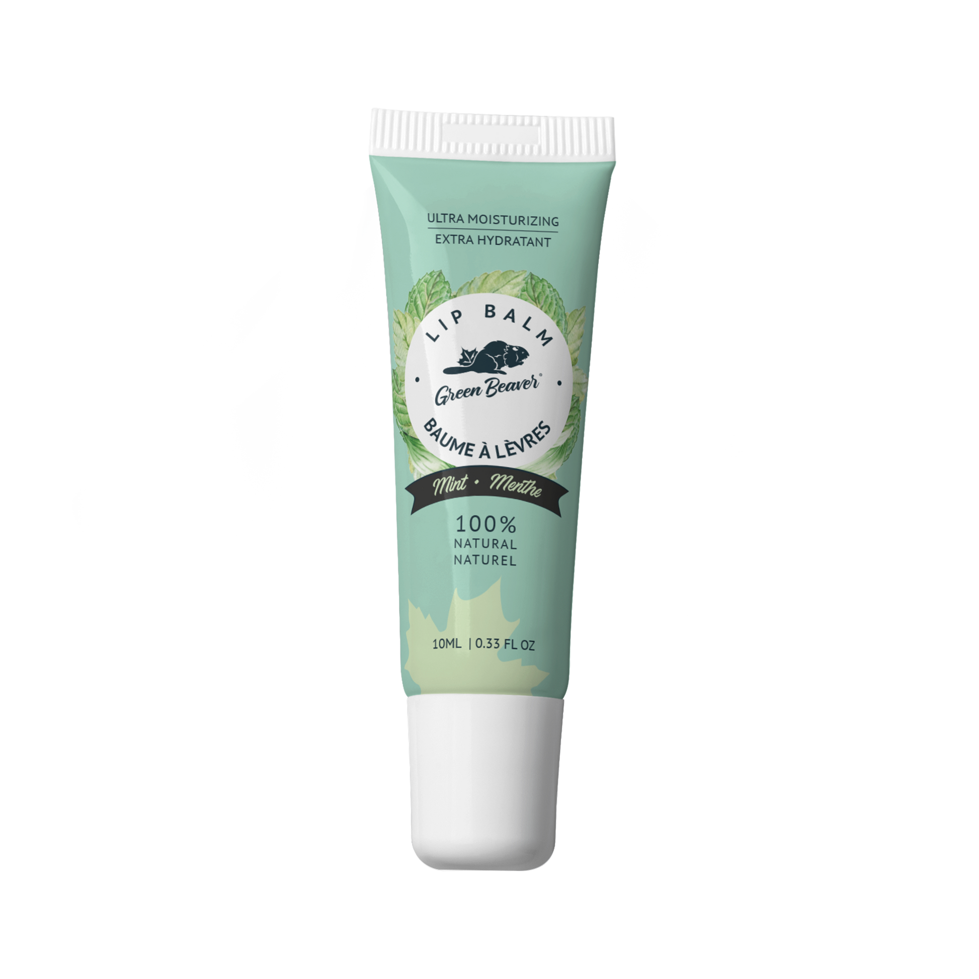 Green Beaver mint lip balm tube