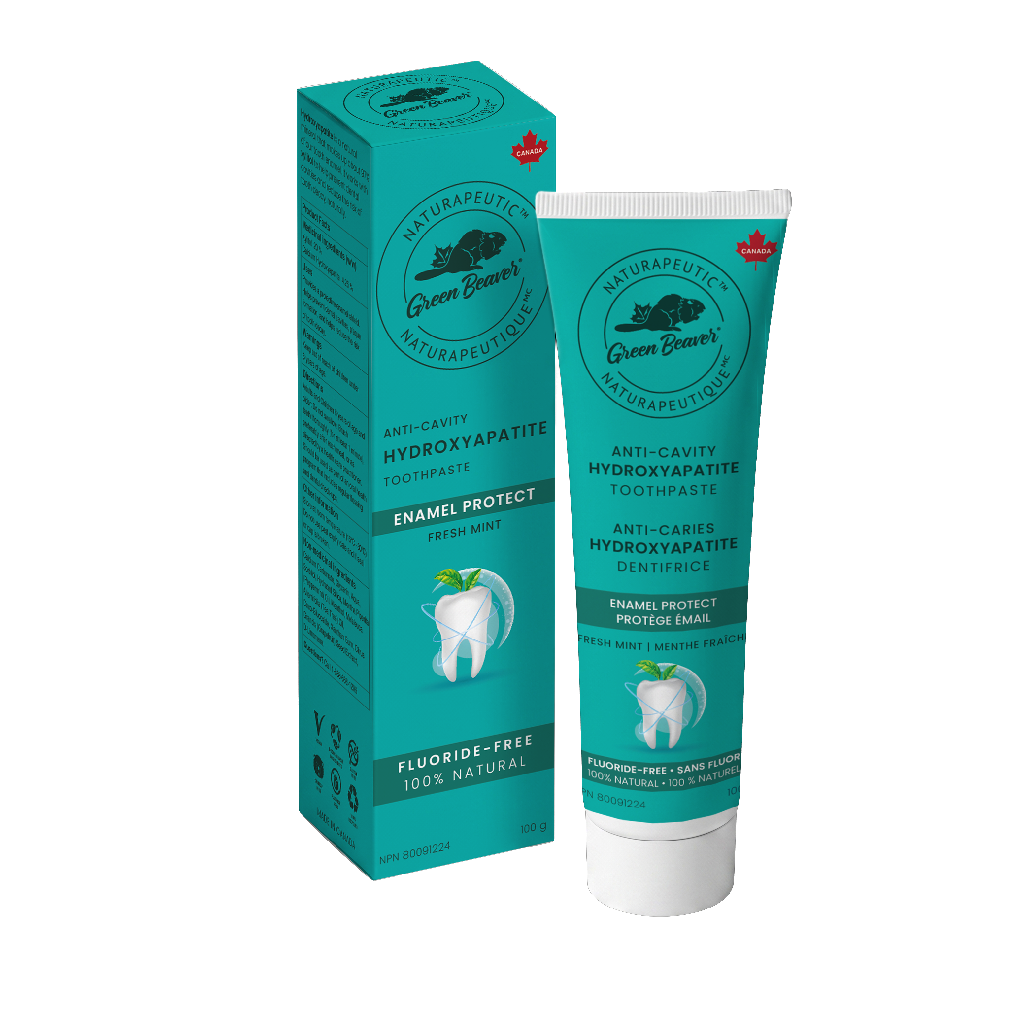 Green Beaver Enamel Protect toothpaste tube and box