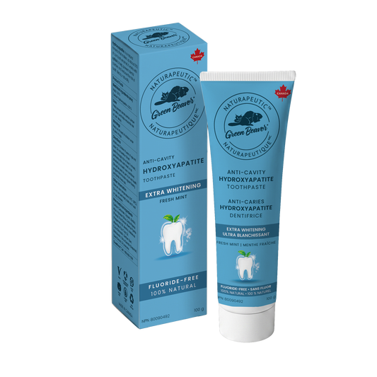 Green Beaver Naturapeutic extra-whitening toothpaste tube and box